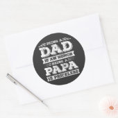 パパは名誉であるパパは高価ではない ラウンドシール (封筒)