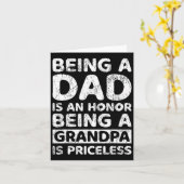 パパは名誉で祖父は高価である カード (黄色い花)