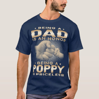パパは名誉ポピーはグランパ Tシャツ