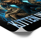 パパは外では強くてカワイイけどベッドでは子猫みたいで面白すぎる ポスター (角)