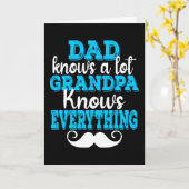 パパは多くを知っているが、おじいちゃんは全てを知っている カード (黄色い花)