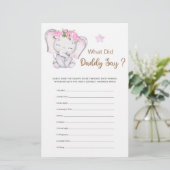 パパは女の子の象の赤ちゃんシャワーと言った (スタンド正面)