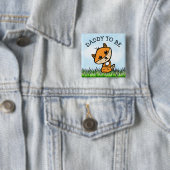 パパは小さなキツネベビーシャワー 缶バッジ (インサイチュ)