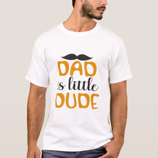 パパは小さな男の子 Tシャツ (正面)