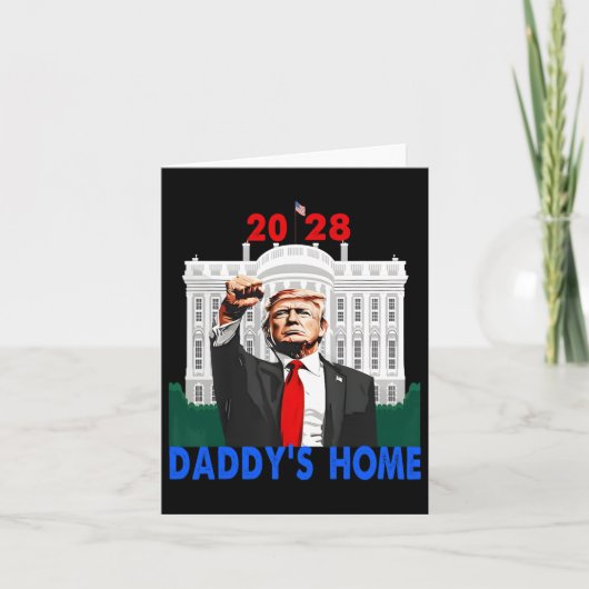 パパは帰ってきた 2028 トランプ 2028 カード (正面)