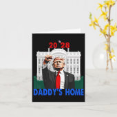 パパは帰ってきた 2028 トランプ 2028 カード (黄色い花)