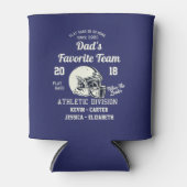 パパは彼のサッカーチームスポーツファミリーを愛している 缶クーラー (正面)
