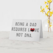 パパは愛を必要としないDNA口ひげハート カード (黄色い花)