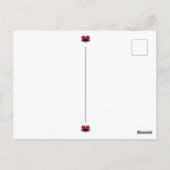 パパは愛を必要としないDNA口ひげハート ポストカード (裏面)