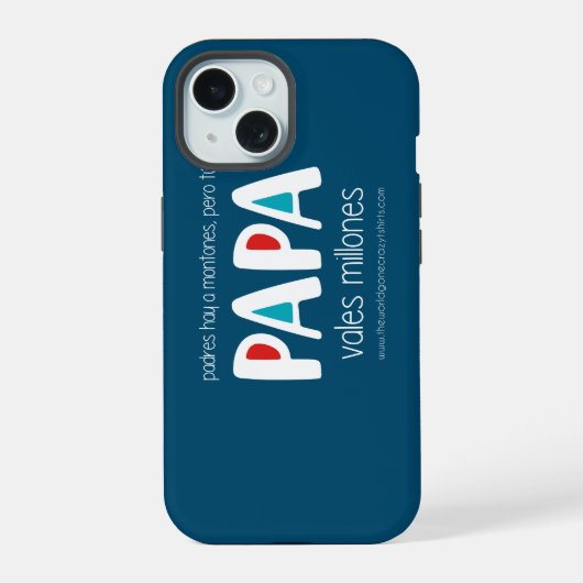 パパは数百万ドル iPhone 15ケース (裏面)