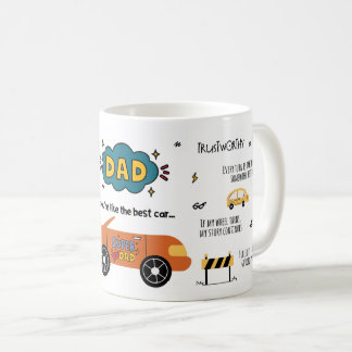 パパは最高のクルマだね コーヒーマグカップ