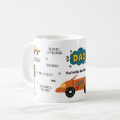 パパは最高のクルマだね コーヒーマグカップ (正面左)