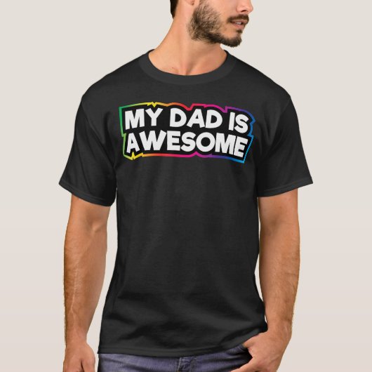 パパは最高 パパへの愛を込めて Tシャツ (正面)