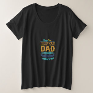 パパは永遠に愛されプラスサイズTシャツ プラスサイズTシャツ