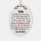 パパは準備ができている、バンプから、パパ セラミックオーナメント (右)