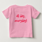パパは爆弾を叩く! ベビーTシャツ (裏面)