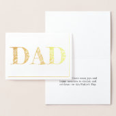 パパは父の日のグリーティングカードを偽造した 箔カード (ディスプレー)
