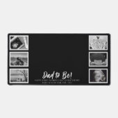 パパは父の日6写真コラージブラック デスクマット (正面)