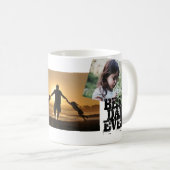 パパは父の3日目に写真のコラージュを コーヒーマグカップ (正面右)