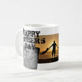 パパは父の3日目に写真のコラージュを コーヒーマグカップ (正面左)