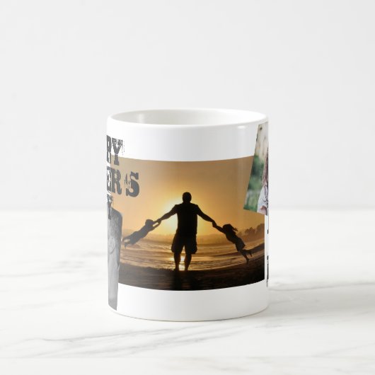 パパは父の3日目に写真のコラージュを コーヒーマグカップ (中央)