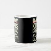 パパは父親もしを知らないすべてを知っている コーヒーマグカップ (中央)