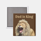 パパは王の父の日パーティー マグネット (正面/裏面)