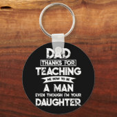 パパは男教えでいられてありがとう キーホルダー (正面)