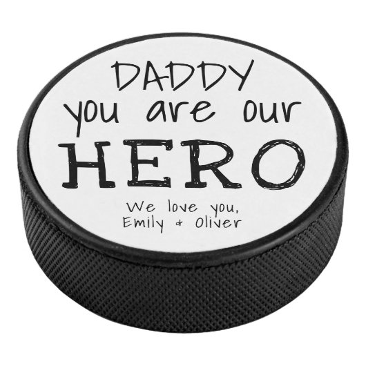 パパは私たちのヒーロータイポグラフィ父の日 アイスホッケーパック (3/4)