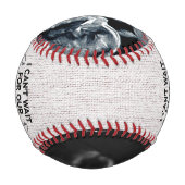 パパは私たちの最初の抱擁が待ち遠し父のい 野球ボール (裏面)