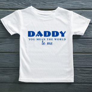 パパは私に世界の引用文 ベビーTシャツ