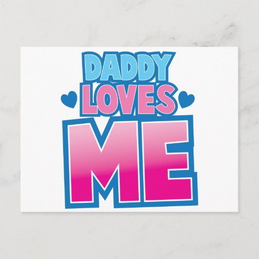パパは私のことが好き! ポストカード (正面)