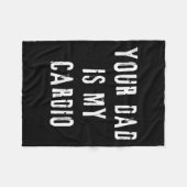 パパは私のカーディオおもしろいことわざママ女性妻T フリースブランケット (正面(横))