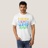 パパは私のスーパーヒーロー Tシャツ (正面フル)