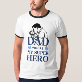 パパは私のスーパーヒーローTシャツ Tシャツ