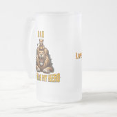 パパは私のヒーロー フロストグラスビールジョッキ (正面左)