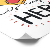 パパは私のヒーロー |父の日 ポスター (角)