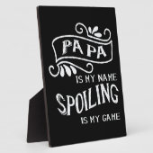 パパは私の名前の甘さが私のゲーム フォトプラーク (側面)