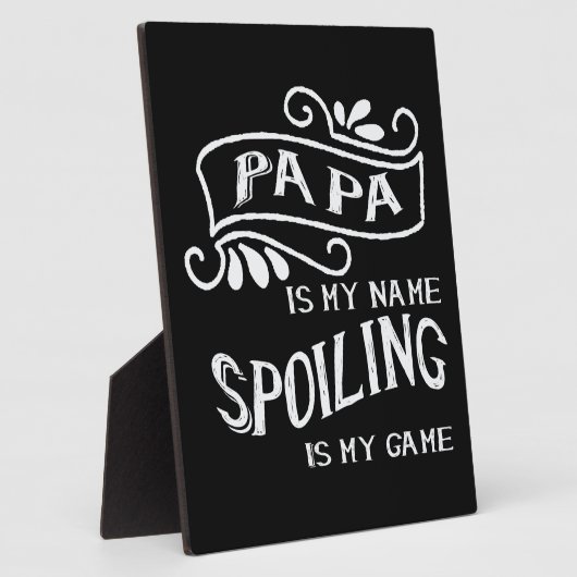 パパは私の名前の甘さが私のゲーム フォトプラーク (側面)