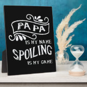 パパは私の名前の甘さが私のゲーム フォトプラーク (側面)