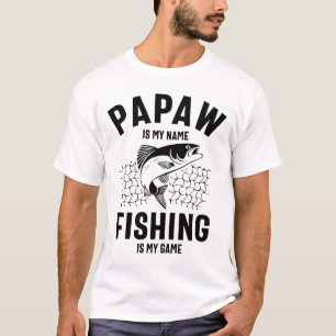 パパは私の名前魚釣りは私のゲーム Tシャツ