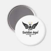 パパは私の守護天使が私を思い出して見守っている マグネット (正面/裏面)