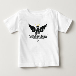 パパは私の守護天使が記憶の中で私を見守る ベビーTシャツ