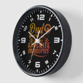 パパは私の思い出にお気に入りの入れ 壁時計 (傾斜)