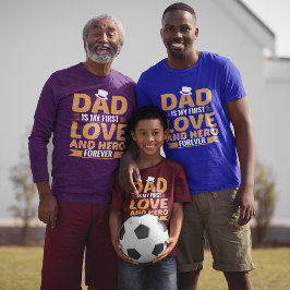 パパは私の最初の愛とヒーロー永遠の父の日 Tシャツ