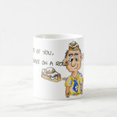 パパは私の転がモデル – コーヒおもしろいーマグ コーヒーマグカップ (中央)