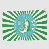 「パパは私の魚釣り」 ゴルフタオル (横)