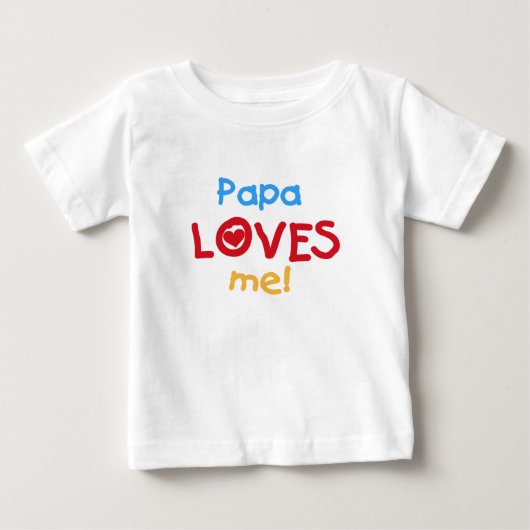 パパは私を愛してる ベビーTシャツ (正面)