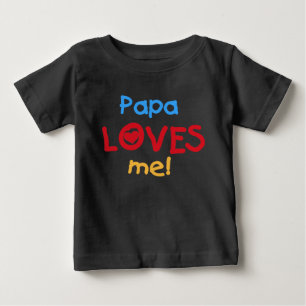 パパは私を愛してる ベビーTシャツ
