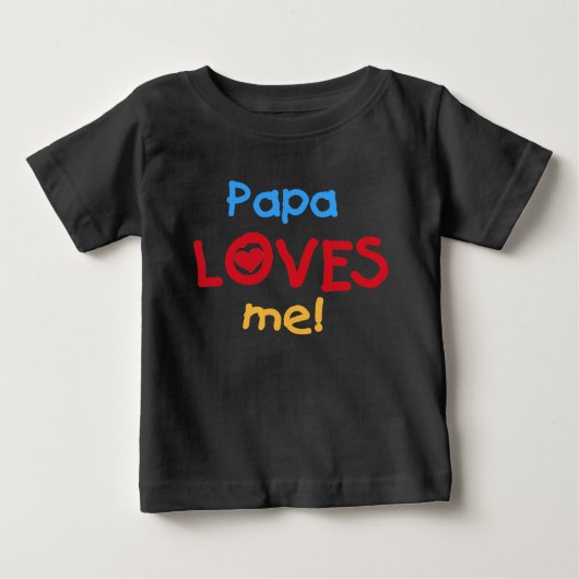 パパは私を愛してる ベビーTシャツ (正面)